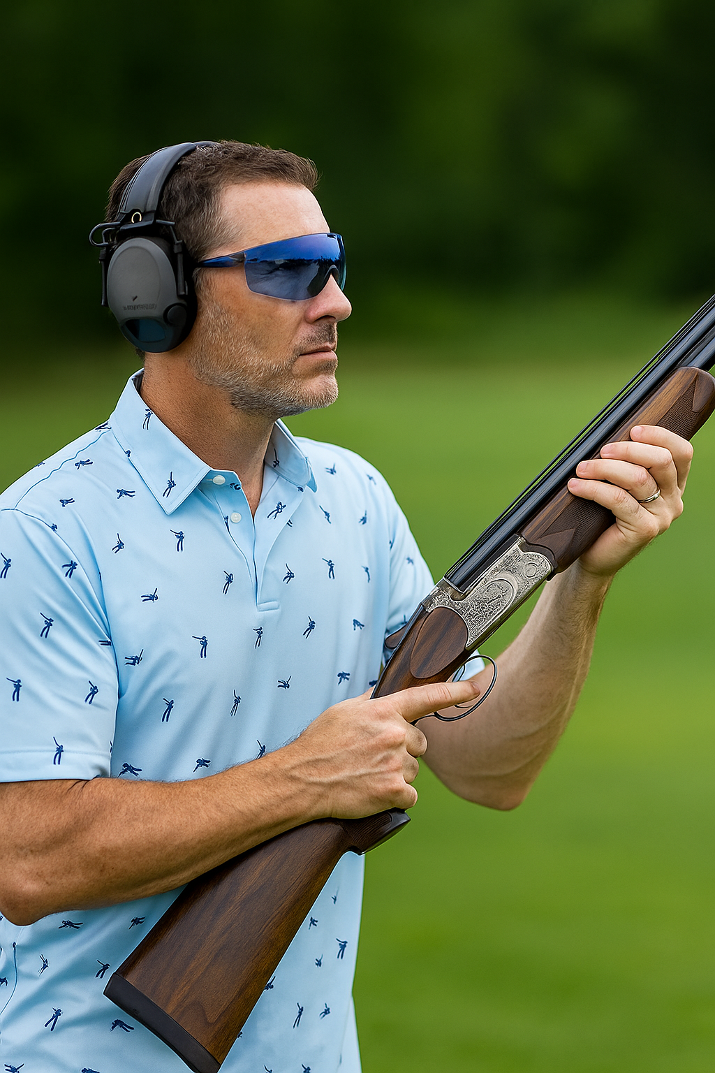 Venaticus Polo Shirt – Baby Blue